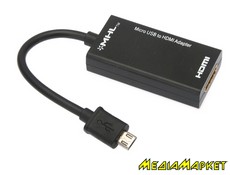  OEM MHL microUSB to HDMI (AM/AF), 17, black